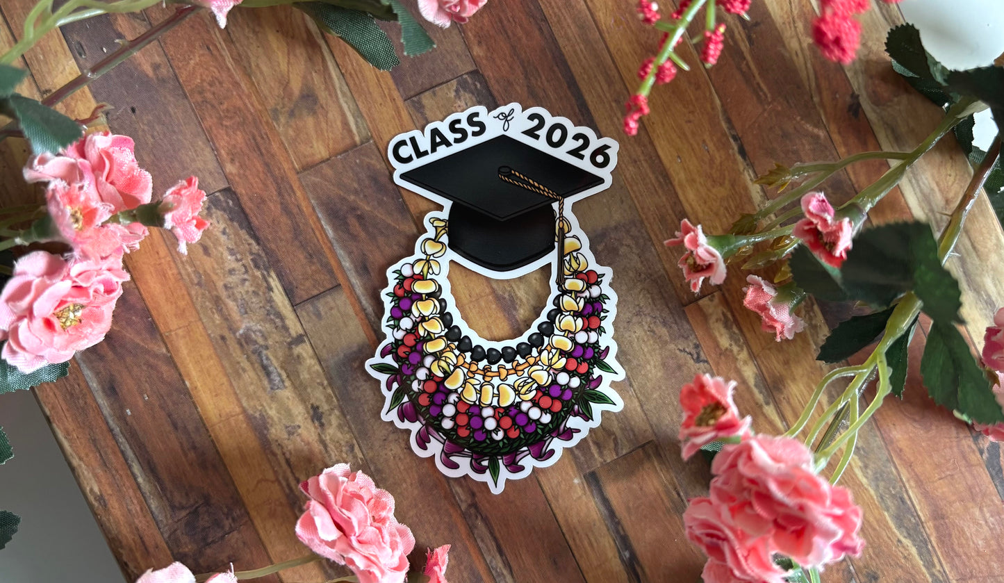 Grad Sticker (W/ Text)